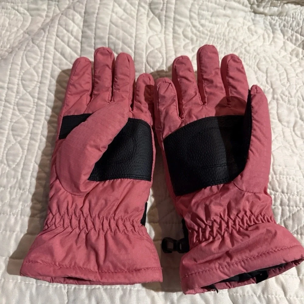 Columbia girls pink ski/snow gloves size XS youth